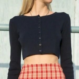 Brandy Melville Black Athelia Knit Cardigan